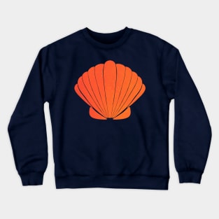 Orange clamshell Crewneck Sweatshirt